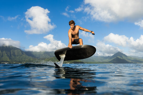 Fliteboard ULTRA gliding on the tranquil lakes of Utah, blending thrilling performance with scenic beauty for an unforgettable water adventure.